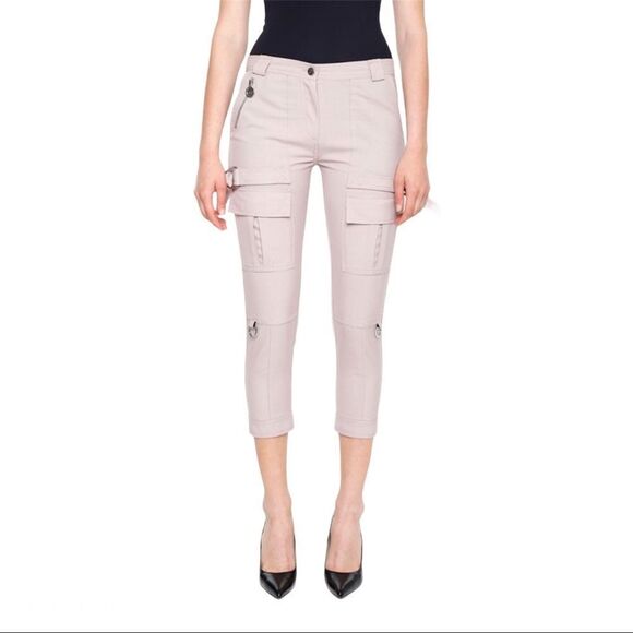𝅺NEW Carven Midrise Cargo Trousers in Beige US 10 - Picture 1 of 11